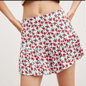 Zara Printed Rose Skort